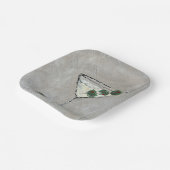 Assiettes En Carton Plaque de papier Martini Time 7" (Angulaire)