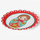 Assiettes En Carton Plaque de papier Matryoshka (Angle)