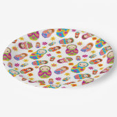 Assiettes En Carton Plaque de papier Matryoshka (Angle)