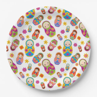 Assiettes En Carton Plaque de papier Matryoshka