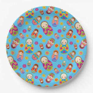Assiettes En Carton Plaque de papier Matryoshka