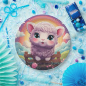 Assiettes En Carton Plaque de papier mignonne pour mouton (Fête)