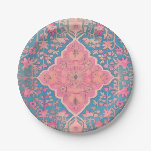 Assiettes En Carton Plaque de papier motif persan (Devant)