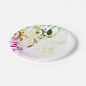 Assiettes En Carton Plaque de papier Music Notes (Angle)