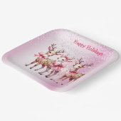 Assiettes En Carton Plaque de papier Noël Deer (Angulaire)