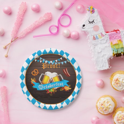 Assiettes En Carton Plaque de papier Oktoberfest (Fête)