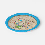 Assiettes En Carton Plaque de papier passover "La Table des enfants" M (Angle)