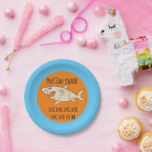 Assiettes En Carton Plaque de papier passover "Matzah Shark" Motif (Fête)