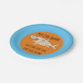 Assiettes En Carton Plaque de papier passover "Matzah Shark" Motif (Angle)