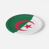 Assiettes En Carton Plaque de papier patriotique avec drapeau d'Algéri (Angle)