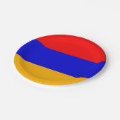 Assiettes En Carton Plaque de papier patriotique avec drapeau d'Arméni (Angle)