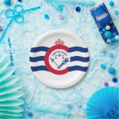 Assiettes En Carton Plaque de papier patriotique avec drapeau de Cinci (Fête)