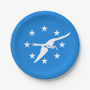 Assiettes En Carton Plaque de papier patriotique avec drapeau de Corpu