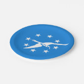 Assiettes En Carton Plaque de papier patriotique avec drapeau de Corpu (Angle)