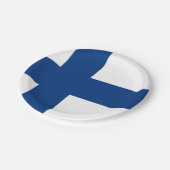 Assiettes En Carton Plaque de papier patriotique avec drapeau de la Fi (Angle)