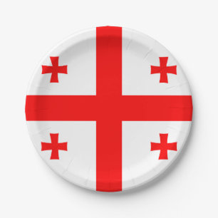 Assiettes En Carton Plaque de papier patriotique avec drapeau de la Gé