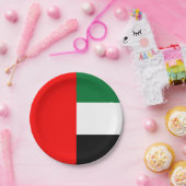 Assiettes En Carton Plaque de papier patriotique avec drapeau des EAU (Fête)