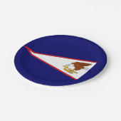 Assiettes En Carton Plaque de papier patriotique avec drapeau des Samo (Angle)