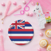 Assiettes En Carton Plaque de papier patriotique avec drapeau d'Hawaï (Fête)