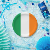 Assiettes En Carton Plaque de papier patriotique avec drapeau d'Irland (Fête)