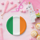 Assiettes En Carton Plaque de papier patriotique avec drapeau d'Irland (Fête)