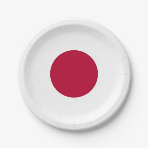 Assiettes En Carton Plaque de papier patriotique avec drapeau du Japon