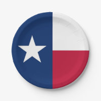Plaque de papier patriotique avec drapeau du Texas