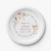 Assiettes En Carton Plaque de papier Pearls et Prosecco (Devant)