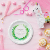 Assiettes En Carton plaque de papier personnalisée en aquarelle mariag (Fête)