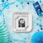 Assiettes En Carton Plaque de papier personnalisée funéraire / Mémoria (Fête)