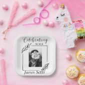 Assiettes En Carton Plaque de papier personnalisée funéraire / Mémoria (Fête)