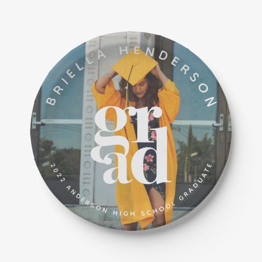 Assiettes En Carton Plaque de papier photo moderne (Devant)