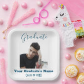 Assiettes En Carton Plaque de papier photo pour diplômés - HAMbyWG (Fête)