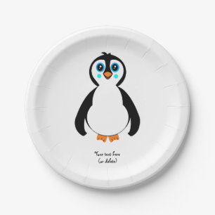 Assiettes En Carton Plaque de papier pingouin