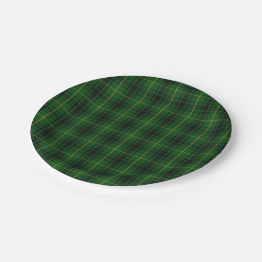 Assiettes En Carton Plaque de papier plaqué MacArthur Clan Tartan (Angle)