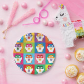 Assiettes En Carton Plaque de papier Pop Art Hamsters (Fête)
