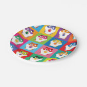 Assiettes En Carton Plaque de papier Pop Art Hamsters (Angle)