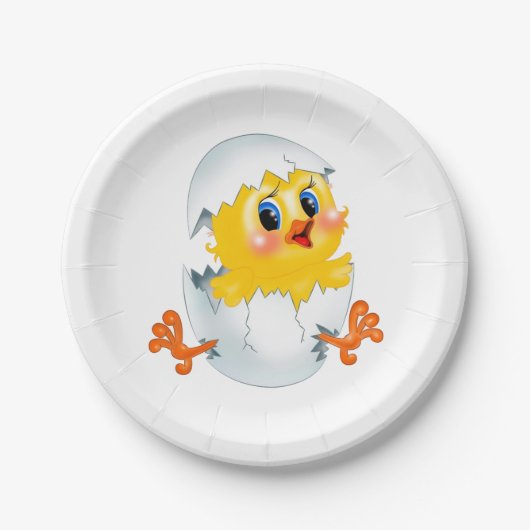 Assiettes En Carton Plaque de papier "poulet" (Devant)