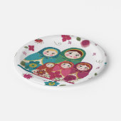 Assiettes En Carton Plaque de papier poupée russe (Angle)