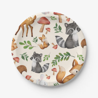 Assiettes En Carton Plaque de papier pour animaux de bois mûrs