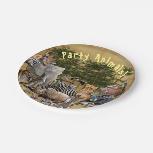 Assiettes En Carton Plaque de papier pour animaux de fête (Angle)