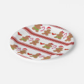 Assiettes En Carton Plaque de papier pour biscuits Festin Gingerbread (Angle)