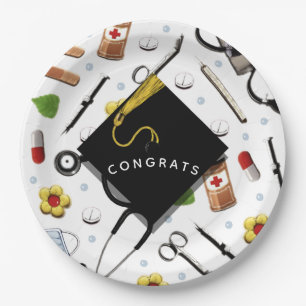 Assiettes En Carton Plaque de papier pour diplôme d'infirmière ou de m