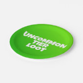 Assiettes En Carton Plaque de papier pour gamer de Loot de Niveau Diff (Angle)