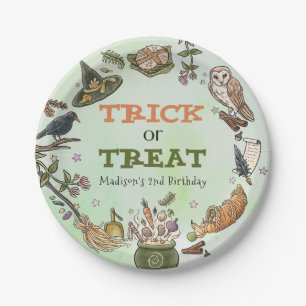 Assiettes En Carton Plaque de papier pour l'anniversaire d'Halloween