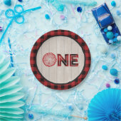 Assiettes En Carton Plaque de papier pour le bûcheron d'anniversaire 1 (Fête)