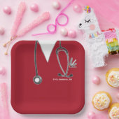 Assiettes En Carton Plaque de papier pour le groupe de finition de l'é (Fête)