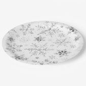 Assiettes En Carton Plaque de papier pour les flocons d'hiver (Angle)