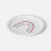 Assiettes En Carton Plaque de papier pour partie de peinture rose arc- (Angle)