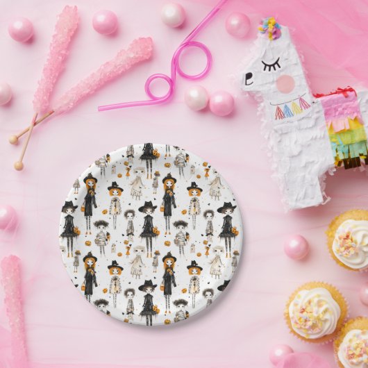 Assiettes En Carton Plaque de papier pour partie d'Halloween (Fête)